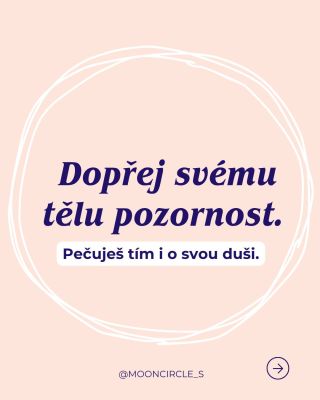 Dopřej dnes svému tělu péči, kterou si zaslouží. 🧘 Stačí drobnost. Horká koupel, jemné protažení nebo maska na obličej....