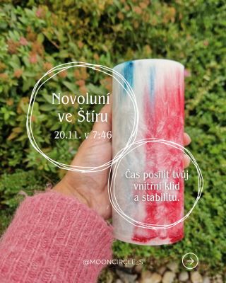 Novoluní ve Štíru 20.11. s sebou přinese energii proměny, hlubokých emocí a možnost posílit tvůj vnitřní klid a rovnováhu....