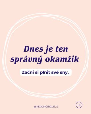 Stále jsi nezačala dělat to, po čem si vždy toužila? ✨ Bojíš se názoru ostatních nebo neúspěchu? Všechny tyto pocity jsou...