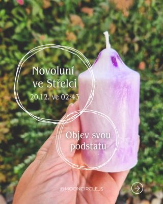 Novoluní ve Střelci 20.12. přináší prostor pro nový směr, rovnováhu a uvědomění. 🌙 Zastav se, zaměř se na svou podstatu a...